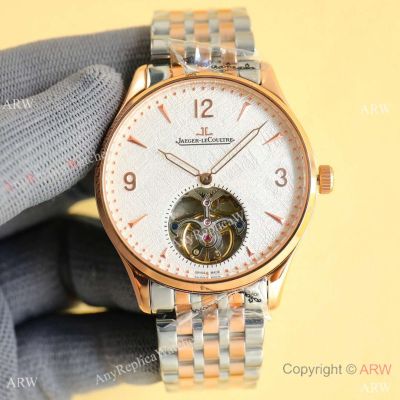 Best Replica Jaeger-LeCoultre Master Tourbillon 43 Auto Watches 2-Tone Rose Gold Case